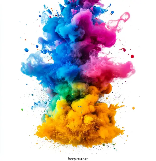 Colorful Ink Explosion Abstract Photography