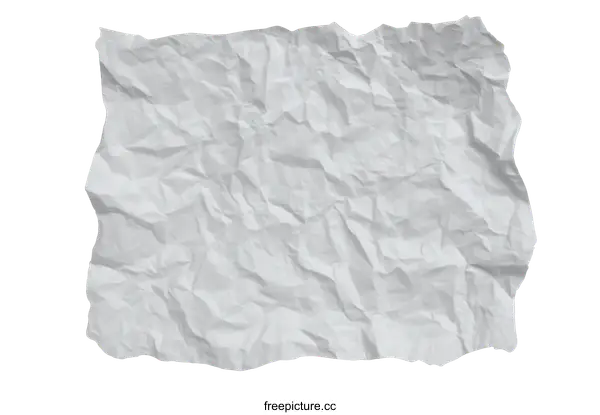 [Transparent Background PNG]Crumpled Paper Texture Close-up