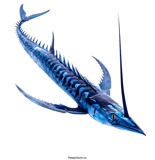 [Transparent Background PNG]Blue marlin illustration