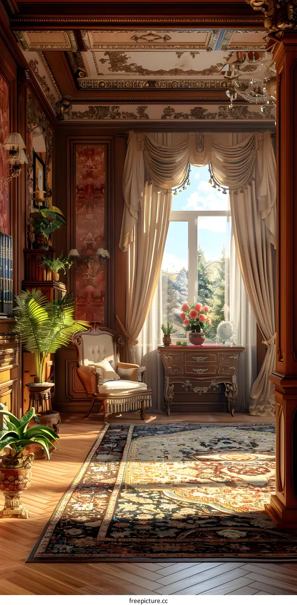 European style retro indoor environment