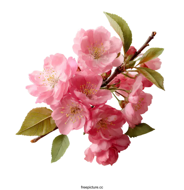 [Transparent Background PNG]Spring Blossoms Branch Macro Photography