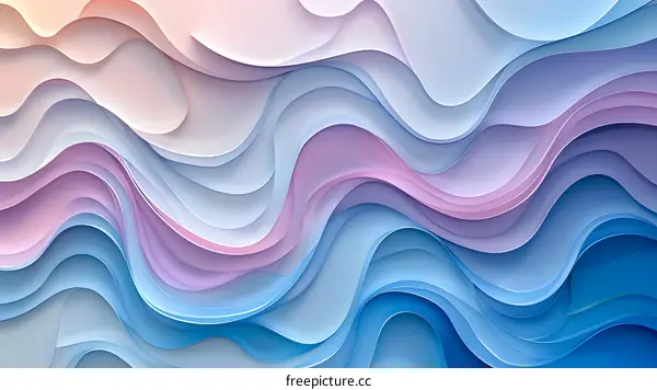 Abstract Colorful Waves Background