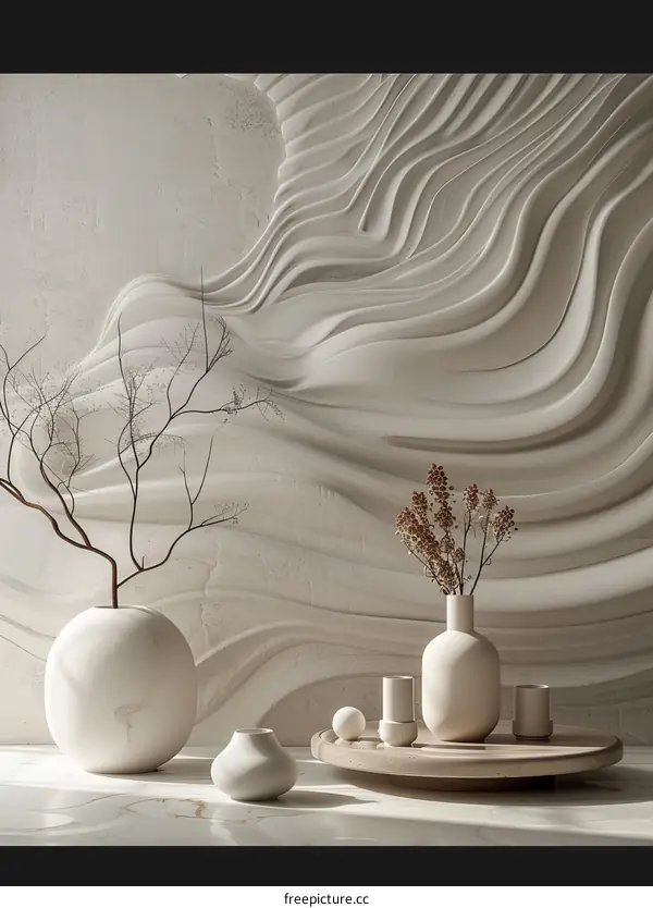 Modern Minimalist Home Decor Arrangement