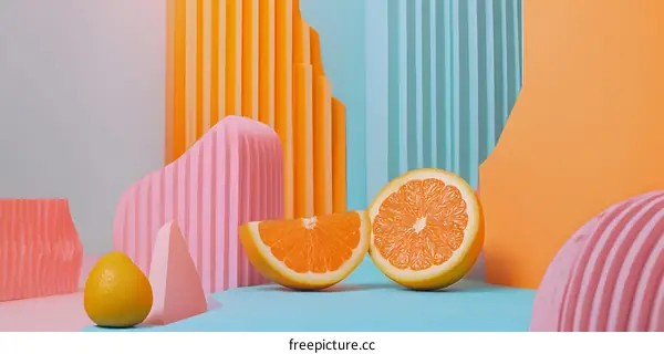 Abstract Colorful Background with Oranges