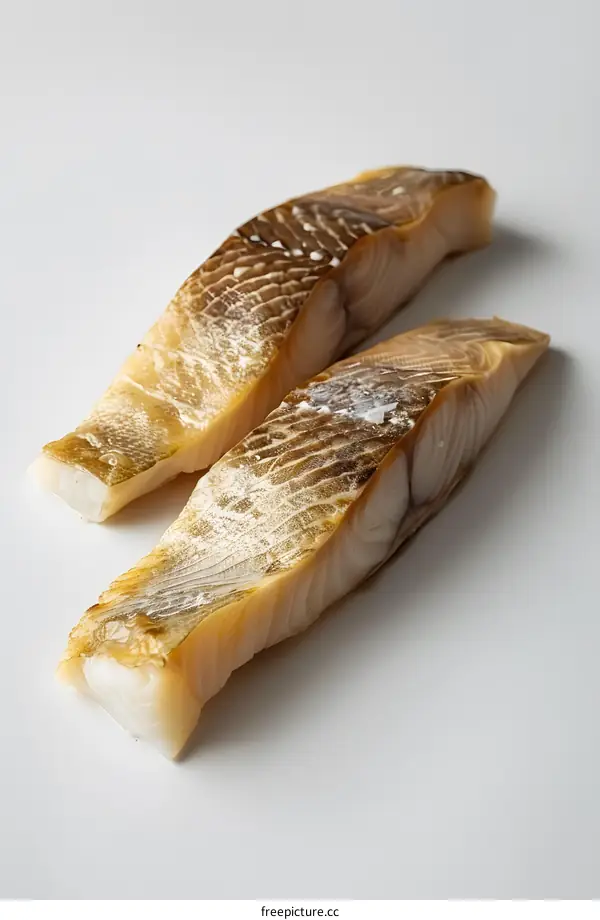 Two pieces of cod loin