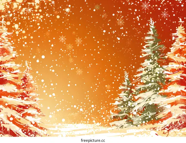 Christmas Snow Scene