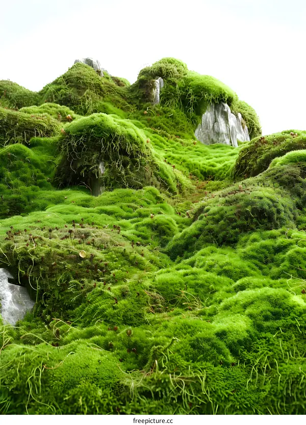 Green Moss Background Texture