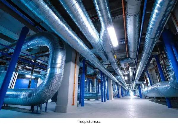 Industrial Ventilation System Interior View