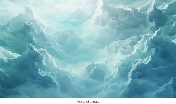 Abstract Landscape Painting of Blue Mountains