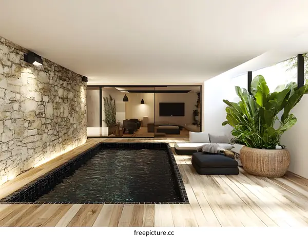 Modern Minimalist Home Design with Pool