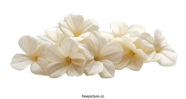 [Transparent Background PNG]A group of white flowers