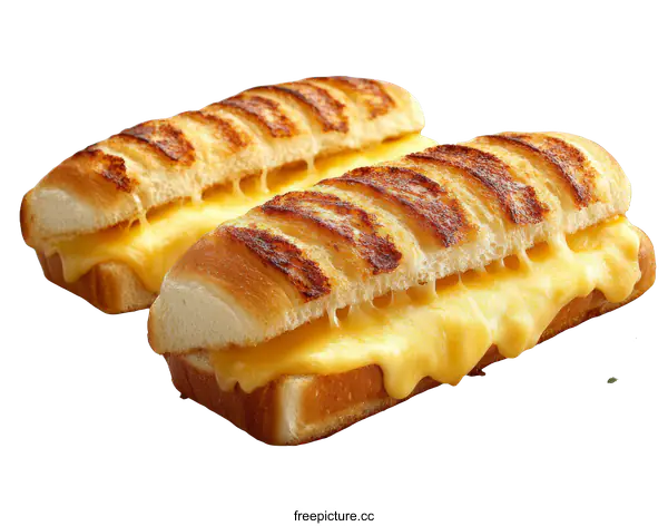 [Transparent Background PNG]Delicious Grilled Cheese Sandwich Close-up
