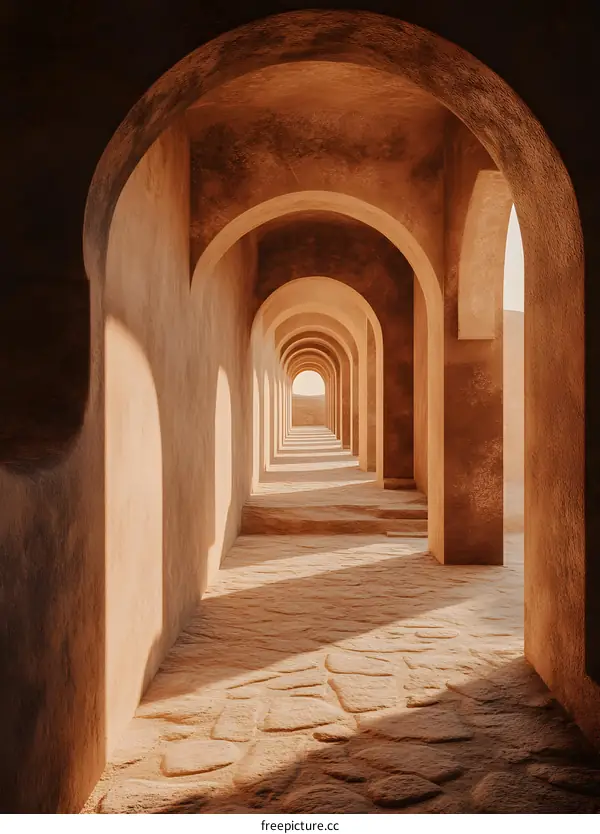 Archway Corridor in the Desert