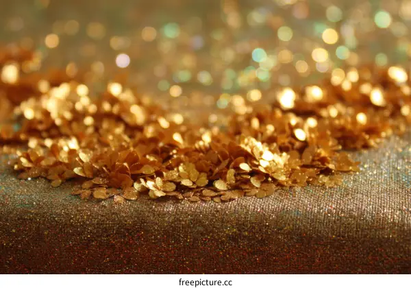 Golden Glitter Texture Background Design