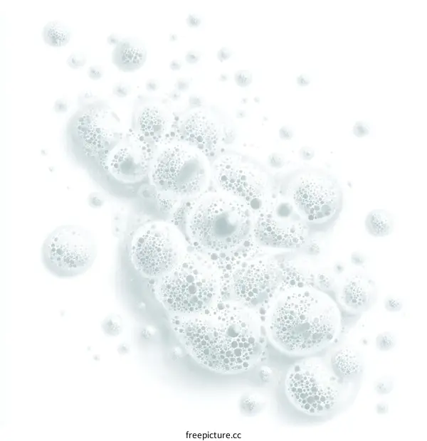 Soap Bubbles Texture Design Illustration