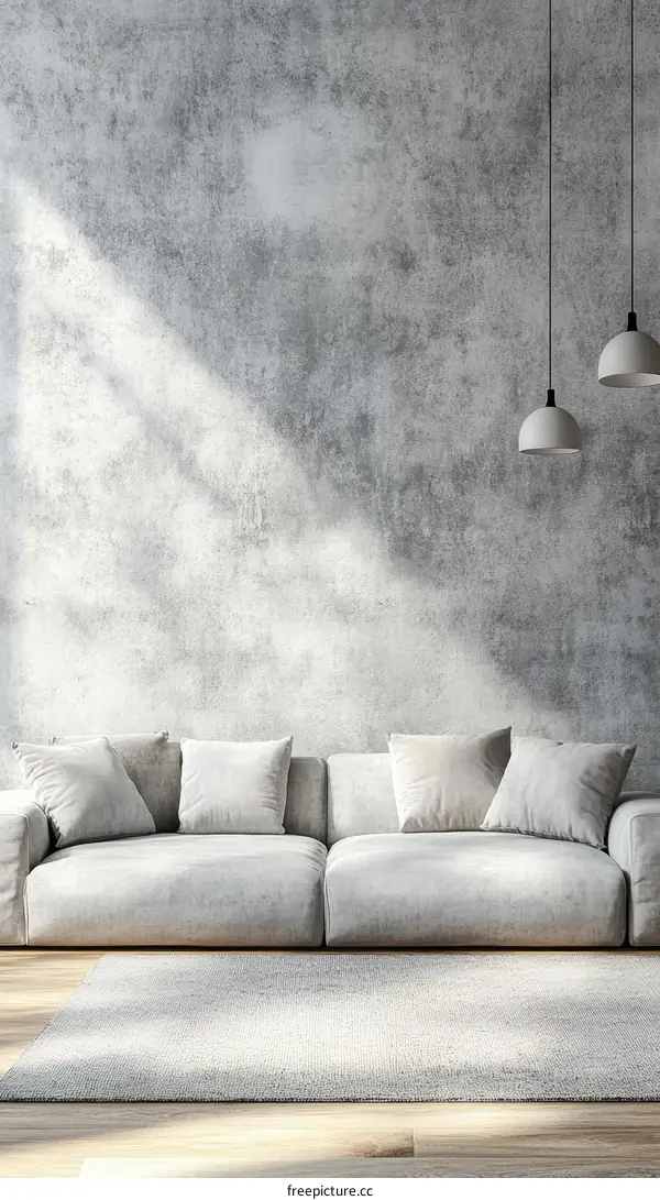 Modern Living Room Interior Design Illustration