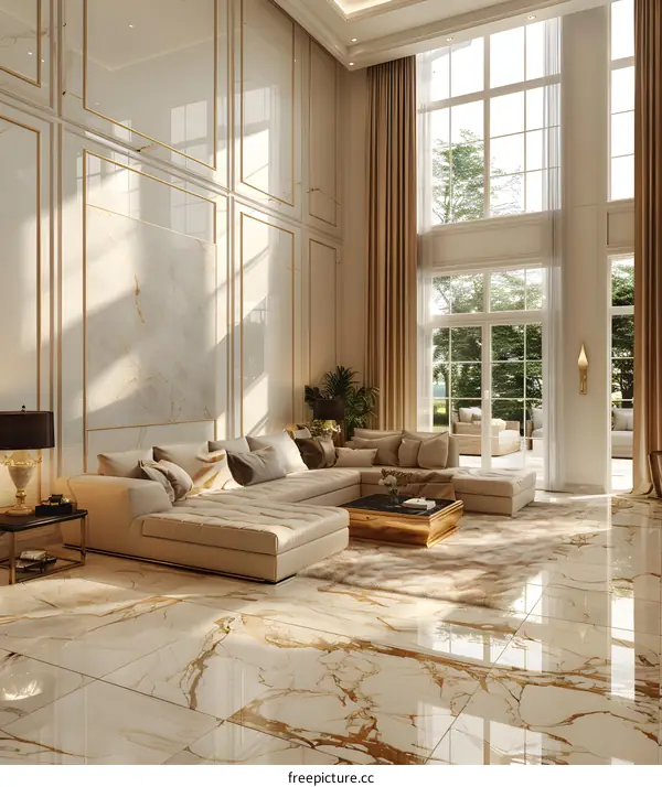 Modern minimalist living room