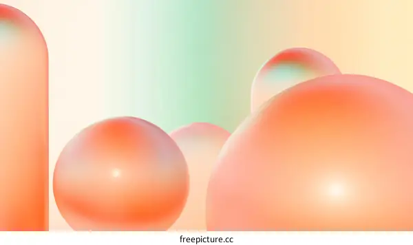 Abstract Geometric Shapes with Soft Colors