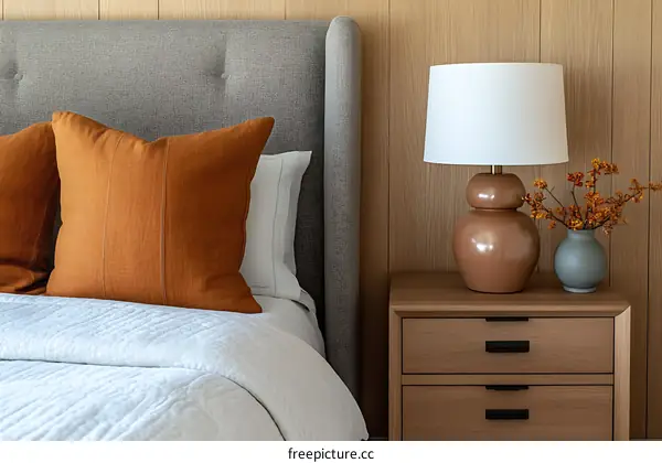 Modern Bedroom Interior Design with Warm Lighting