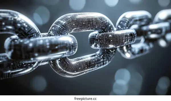 Digital Chain Link Illustrative Design