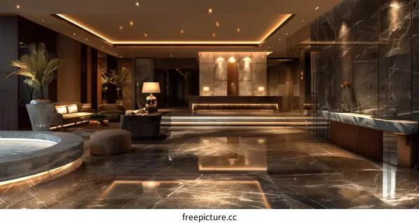 Luxury Hotel Lobby Interior Design