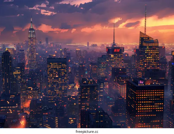 New York City Night View