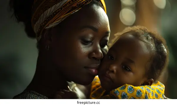 An African mother and her child
