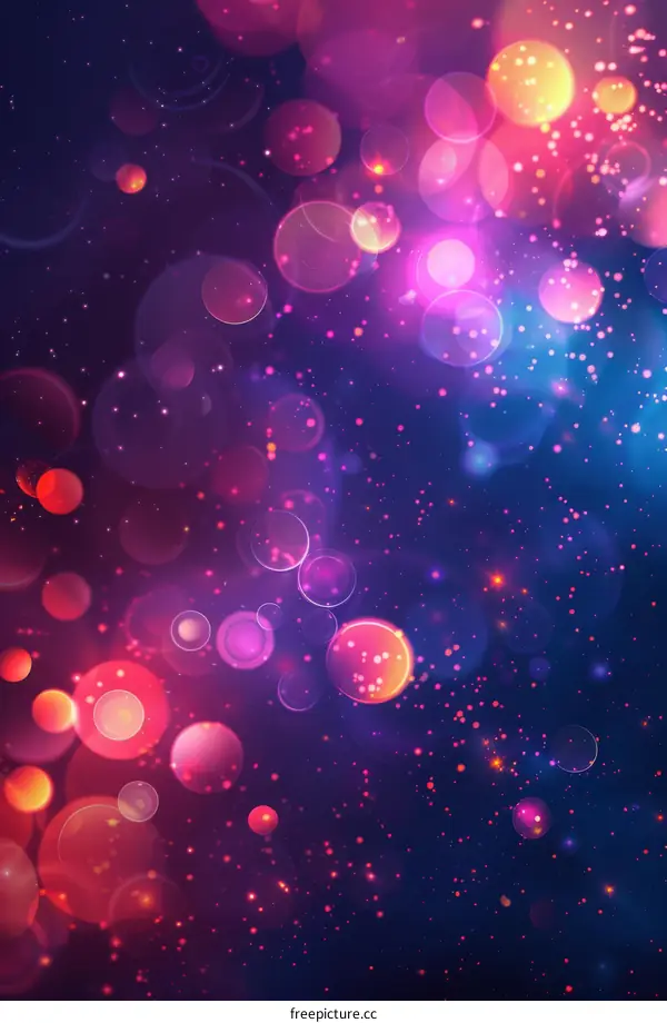 Abstract Colorful Bokeh Background