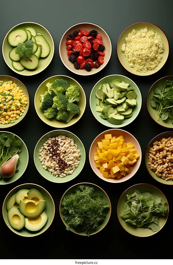 Nourishing Collection of Fresh Vegetables and Fruits