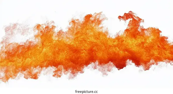 Abstract Fiery Flames Illustration