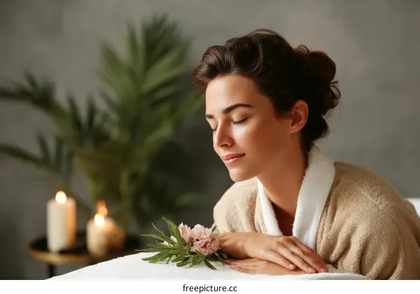 Relaxing Spa Session for a Woman