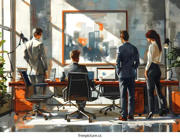 business people meeting in office