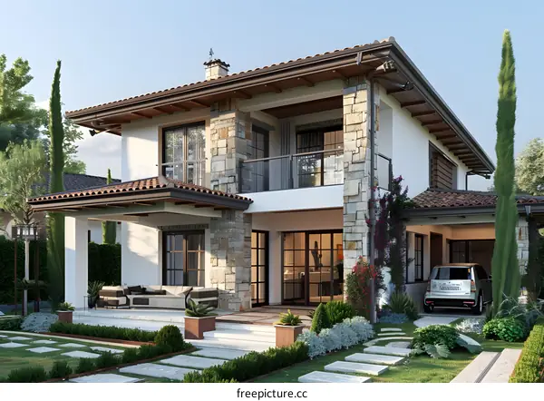 A modern style villa