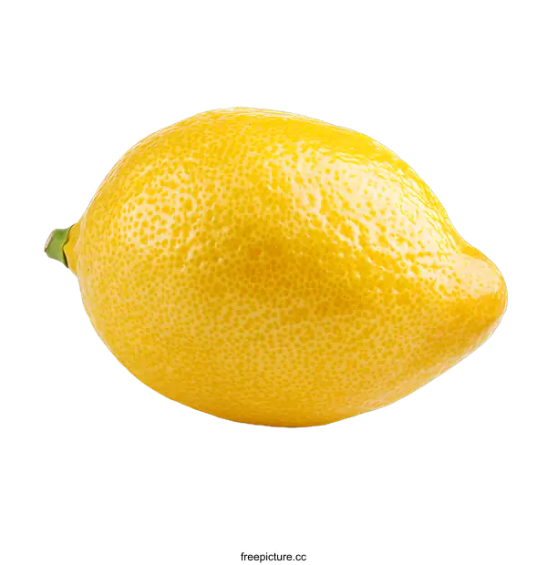[Transparent Background PNG]Fresh Yellow Lemon Isolated on White Background
