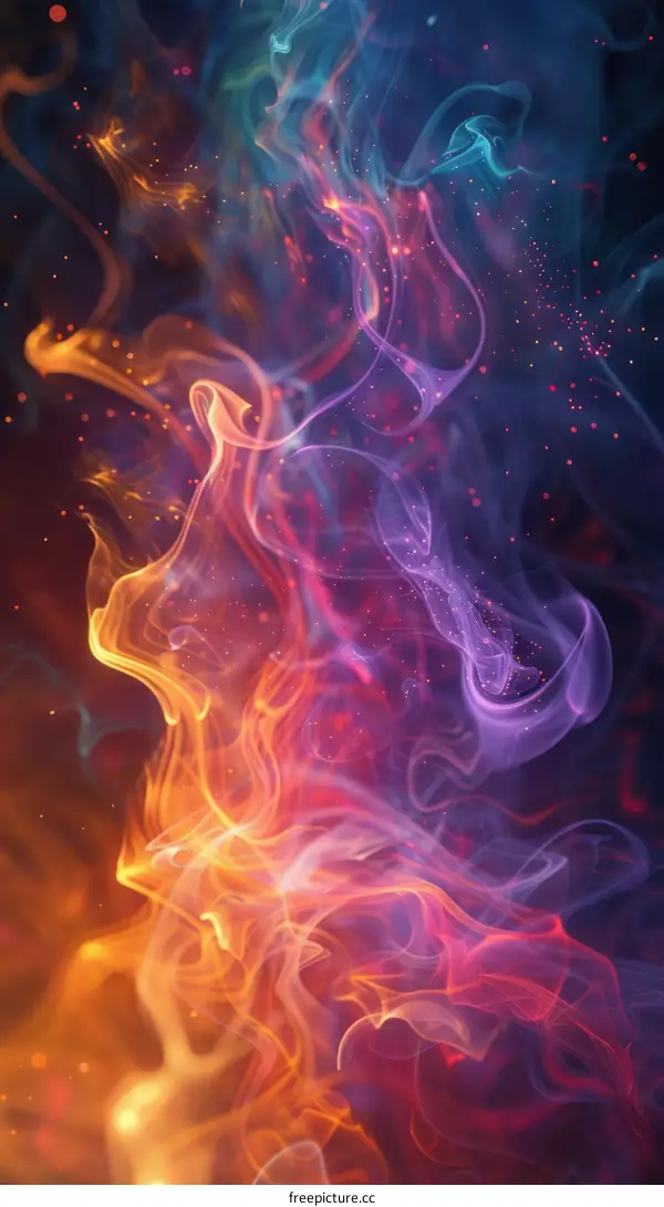 Colorful smoke background