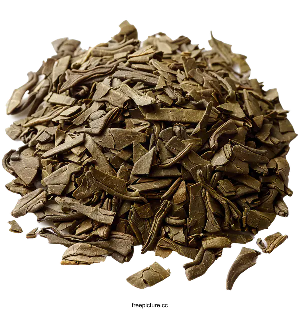 [Transparent Background PNG]Dried Green Tea Leaves