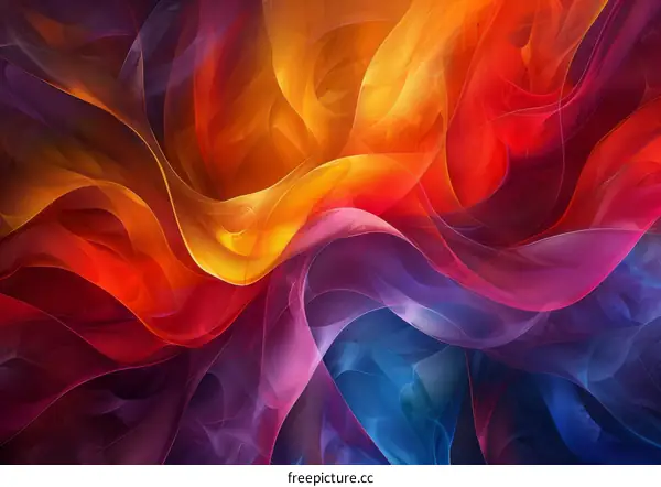 Abstract Silk Art: Colorful Background Texture