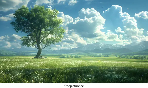 The vast prairie landscape