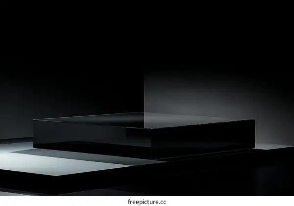 Modern Minimalist Black Product Display Platform