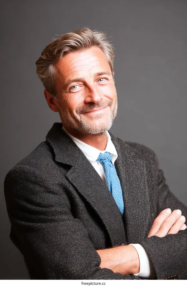 Confident Caucasian Businessman Portrait