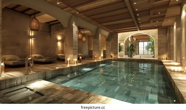 Luxurious Spa Pool Interior Design