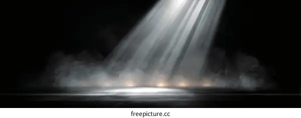 Spotlight Stage Background Illustration
