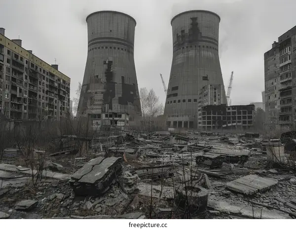 Ruins of Chernobyl Nuclear Power Plant
