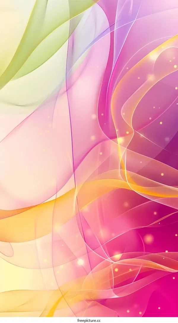 Abstract Colorful Background With Wavy Lines