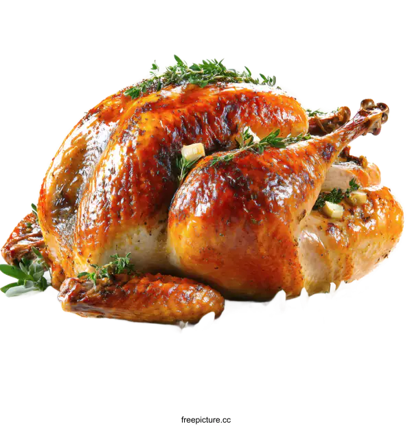 [Transparent Background PNG]Roasted Turkey Holiday Thanksgiving Feast