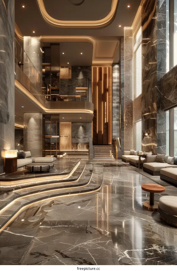 Luxury Modern Lobby Interior Design