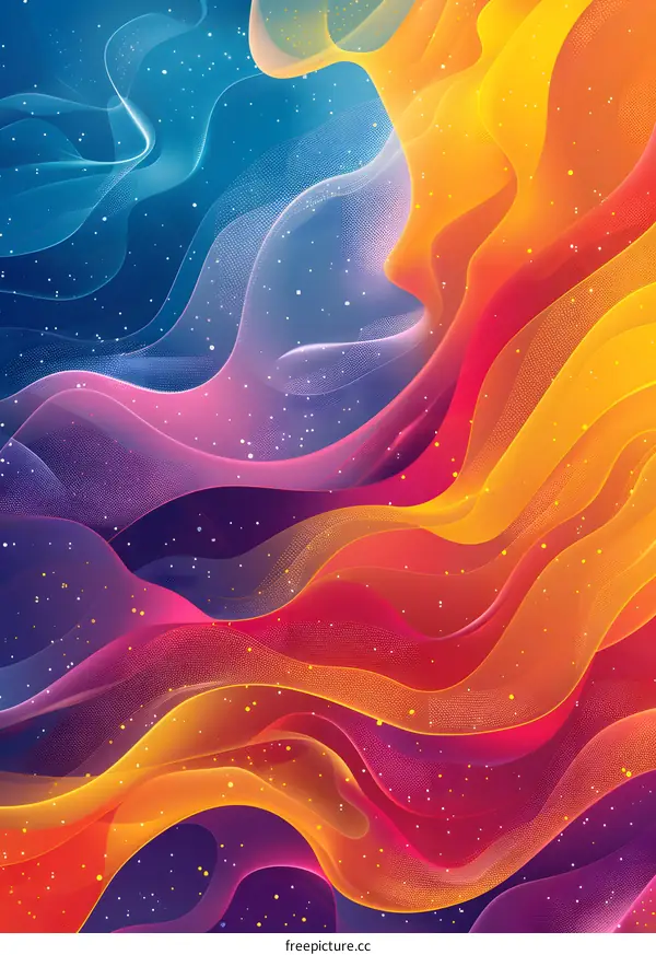 Colorful Wavy Wallpaper