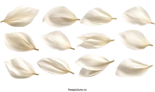 [Transparent Background PNG]Delicate Floral Petals Composition