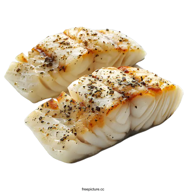 [Transparent Background PNG]Grilled Cod Fillets