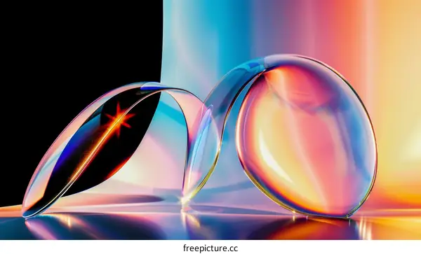 3D rendering of glassmorphism